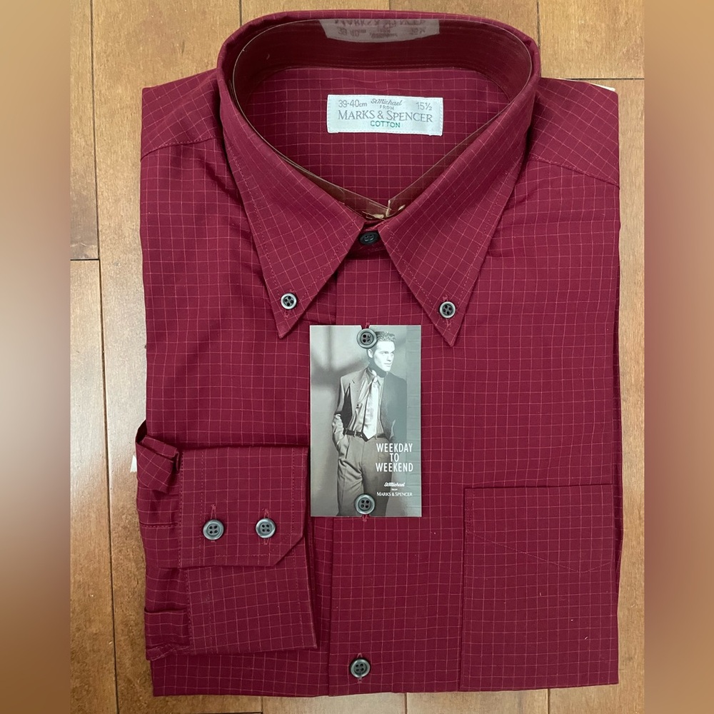 Men’s B’down L/Sleeves Shirt from Marks & Spencer